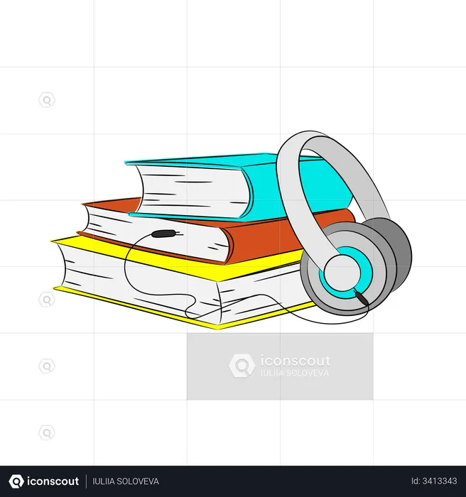 Audio Books  Illustration