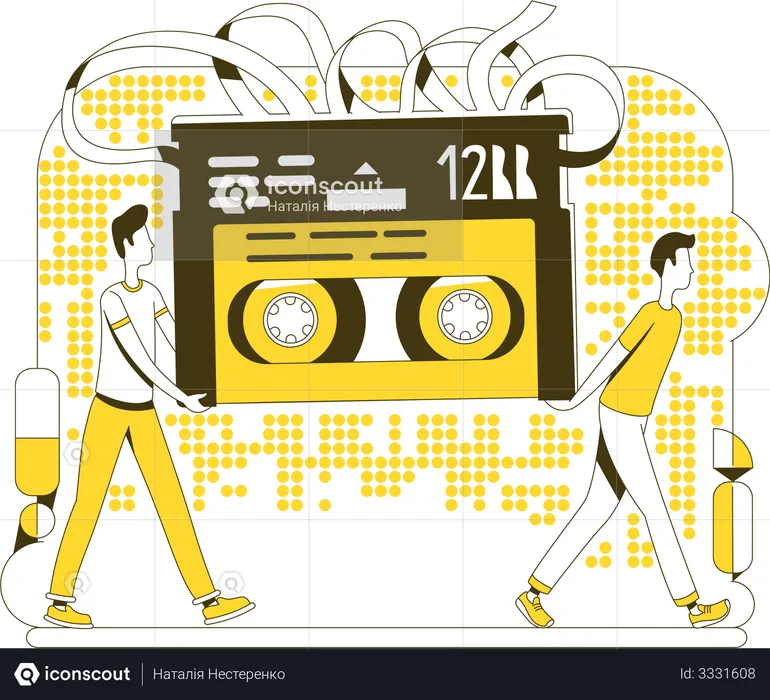 Audio cassette  Illustration