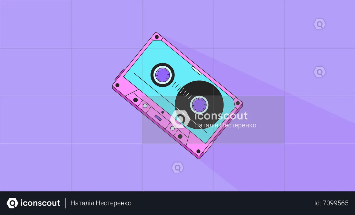 Audio cassette lo fi chill wallpaper  Illustration