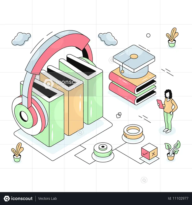 Audiolivros  Ilustração