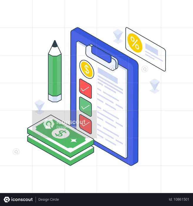 감사 체크리스트  일러스트레이션