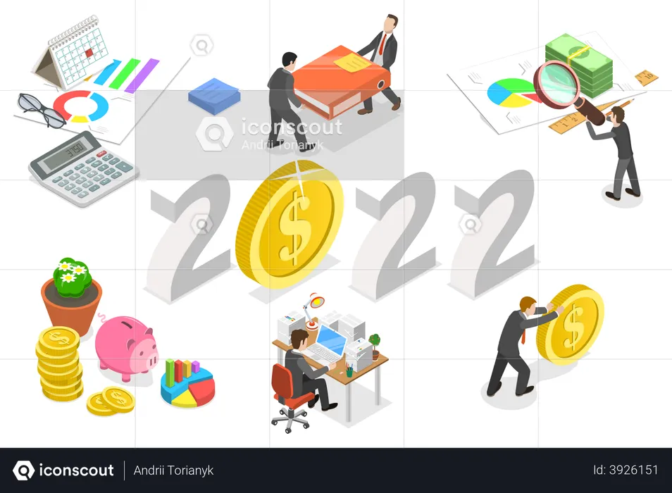 Auditoria financeira de 2022  Ilustração