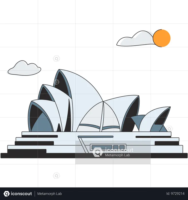 Australien - Sydney Opera House  Illustration