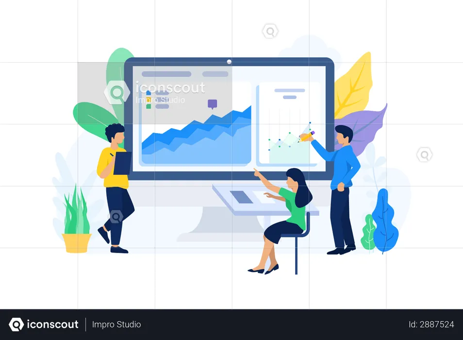 Auswertungsdatenmanagement  Illustration