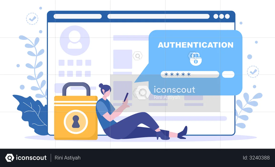 Authentication Security  Illustration
