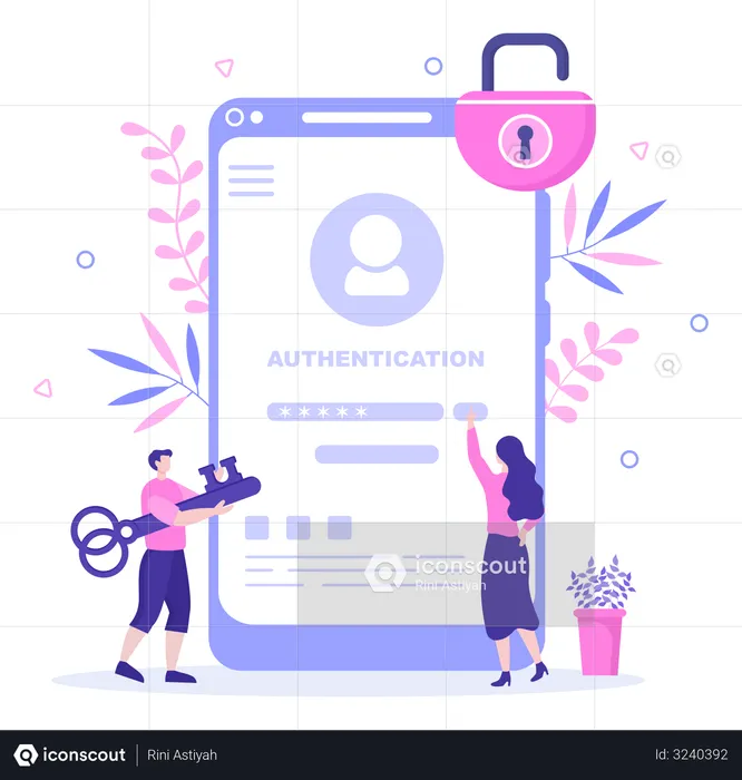 Authentication Security  Illustration