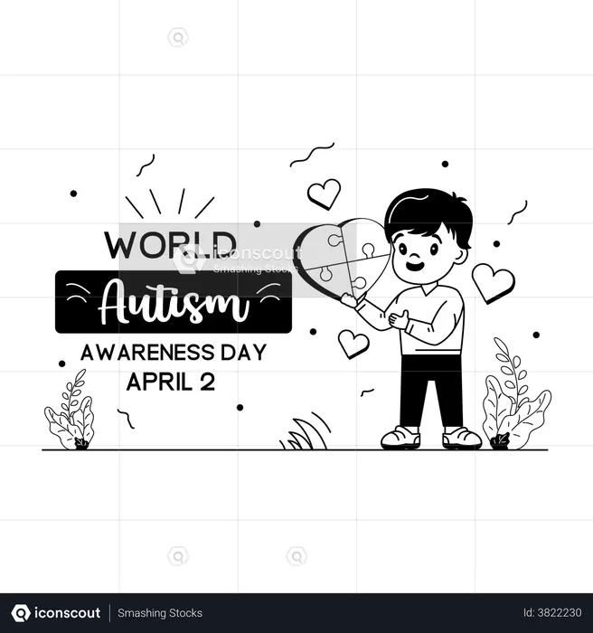 Autism Awareness Day  Illustration