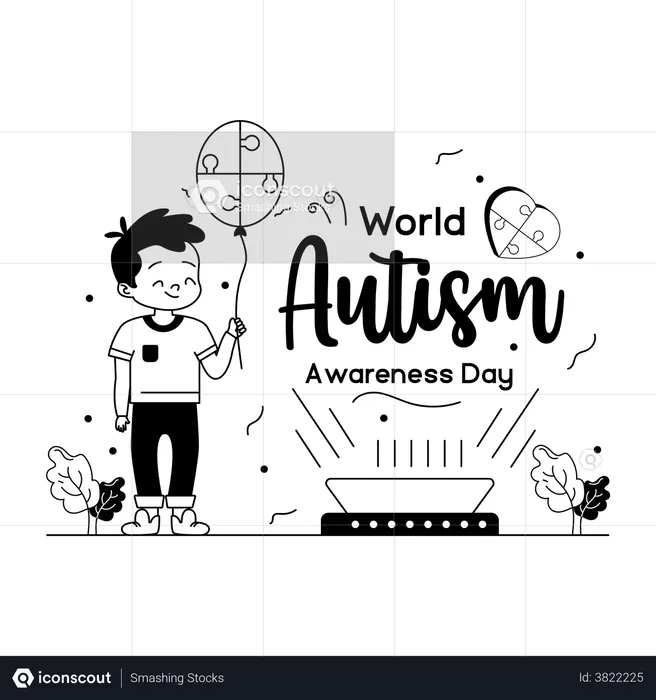 Autism Balloon  Illustration