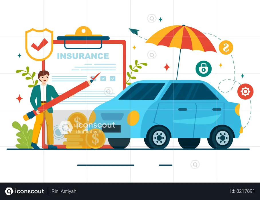 Auto Coverage  Illustration