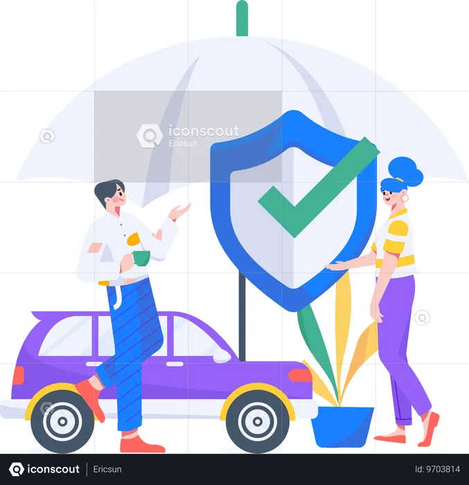 Auto Coverage  Illustration