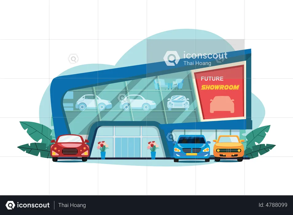 Autohaus  Illustration