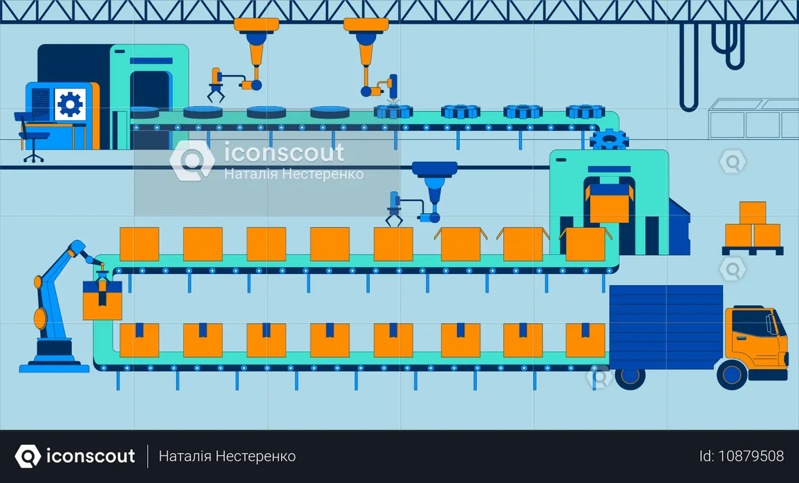 Automated robotic systems  Illustration