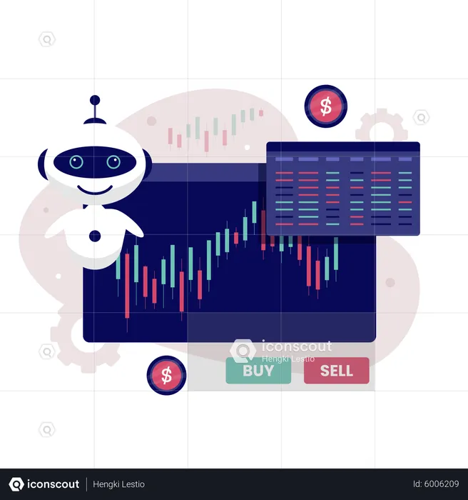 Automatic stock trading bot  Illustration