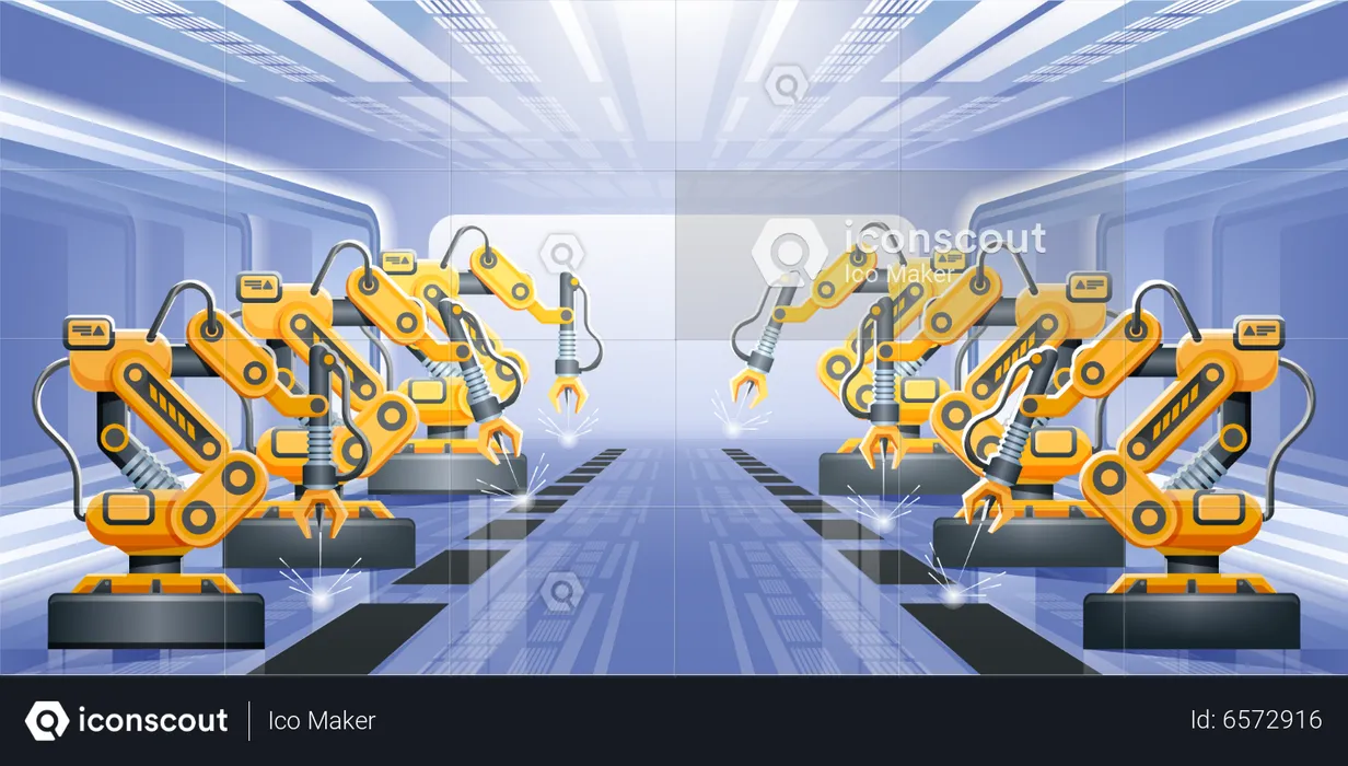 Automation industry  Illustration