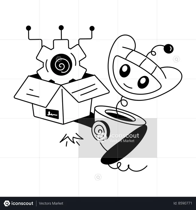 Automation Robot  Illustration
