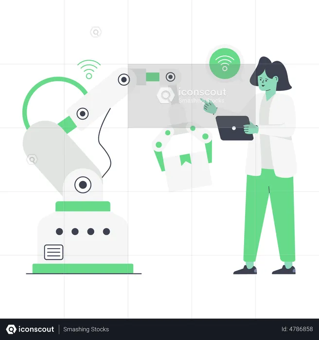 Automatisation d'entrepôt  Illustration