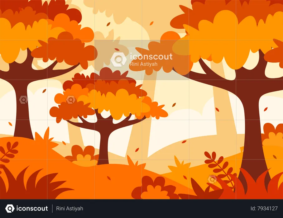 Autumn Landscape  Illustration
