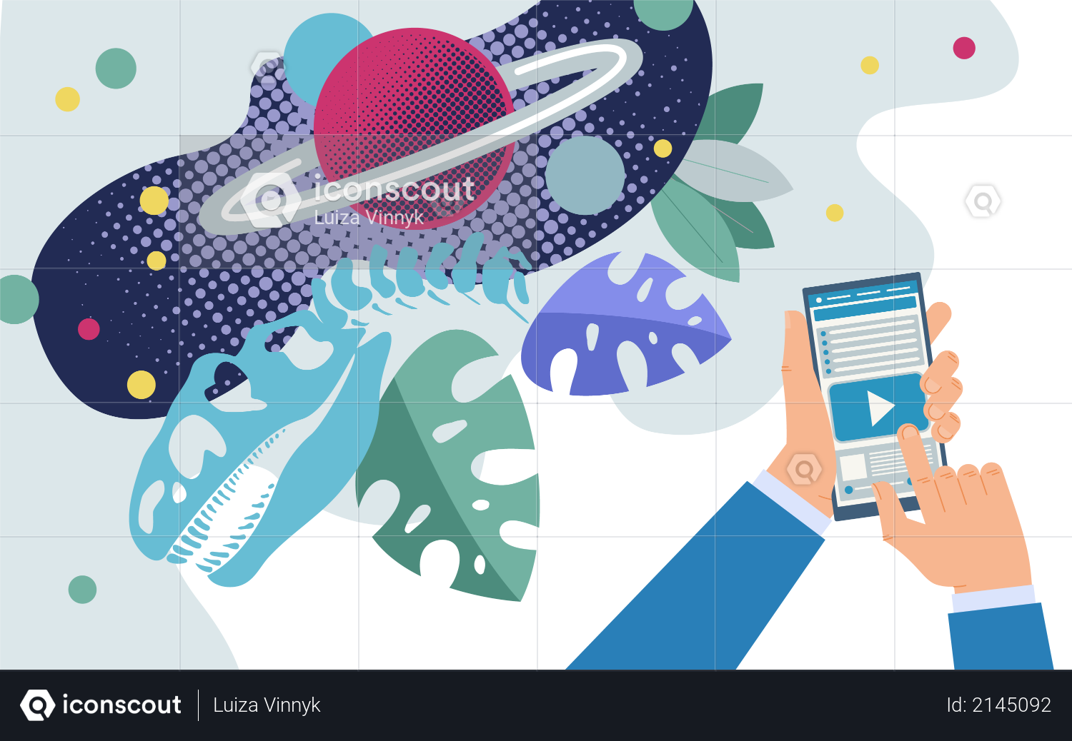 Available Scientific Data on Internet Illustration