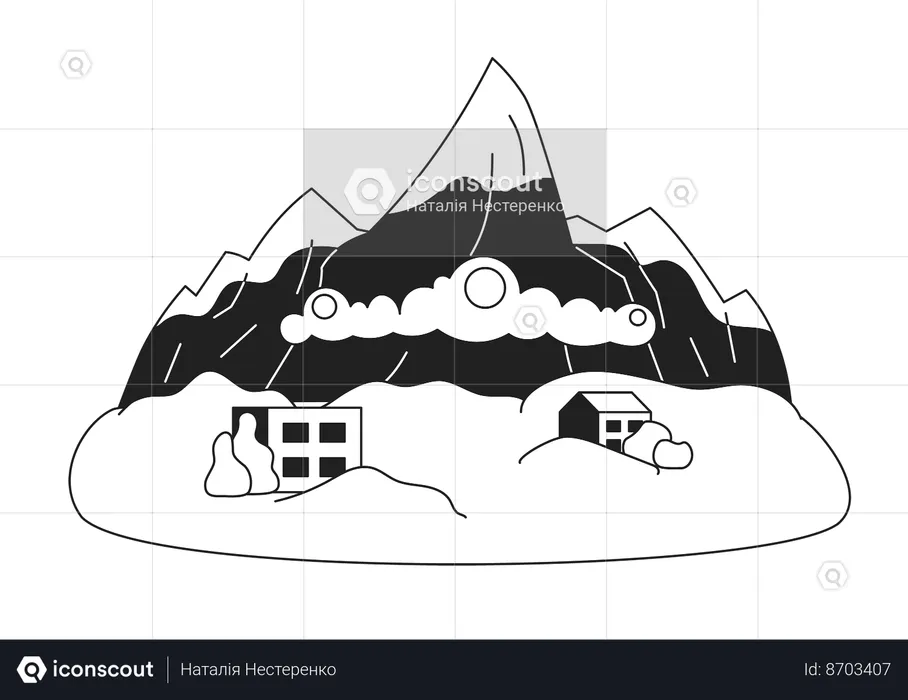 Avalanche occurrence  Illustration