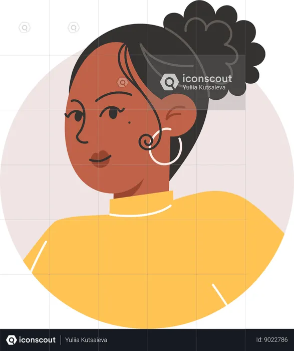 Avatar de menina  Ilustração