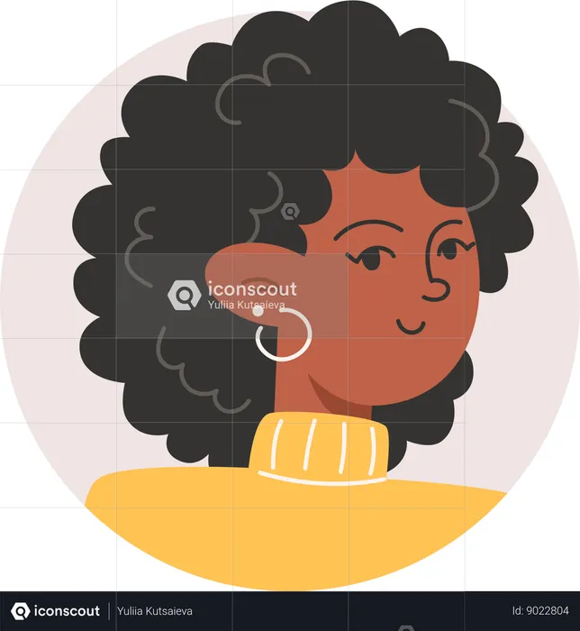 Avatar de menina  Ilustração