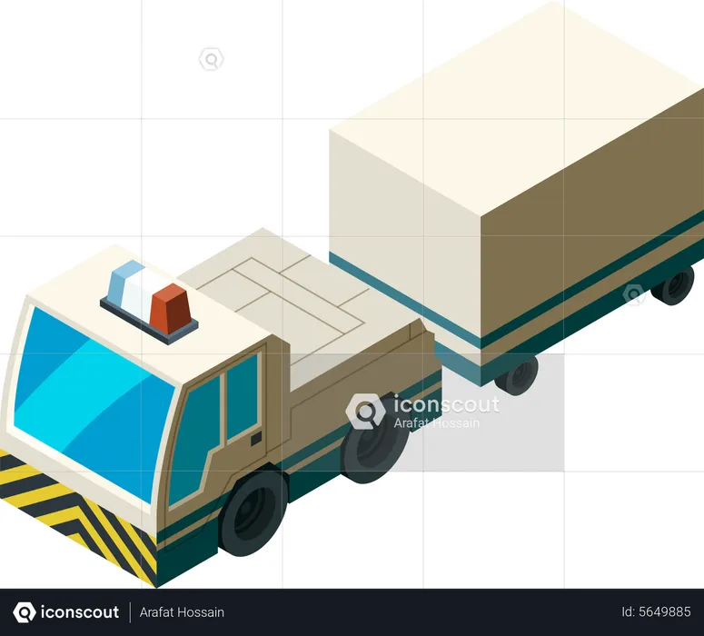 Vehículo de emergencia de avión  Ilustración