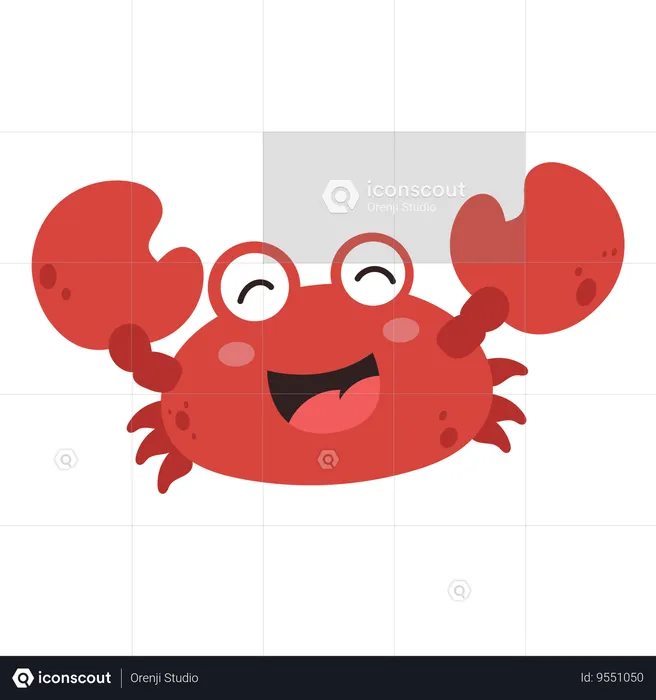 Baby Crab  Illustration