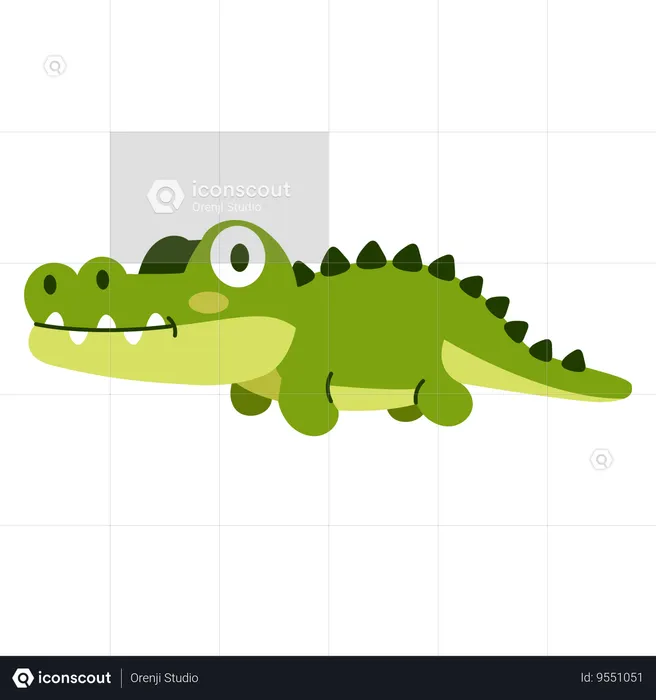 Baby crocodile  Illustration