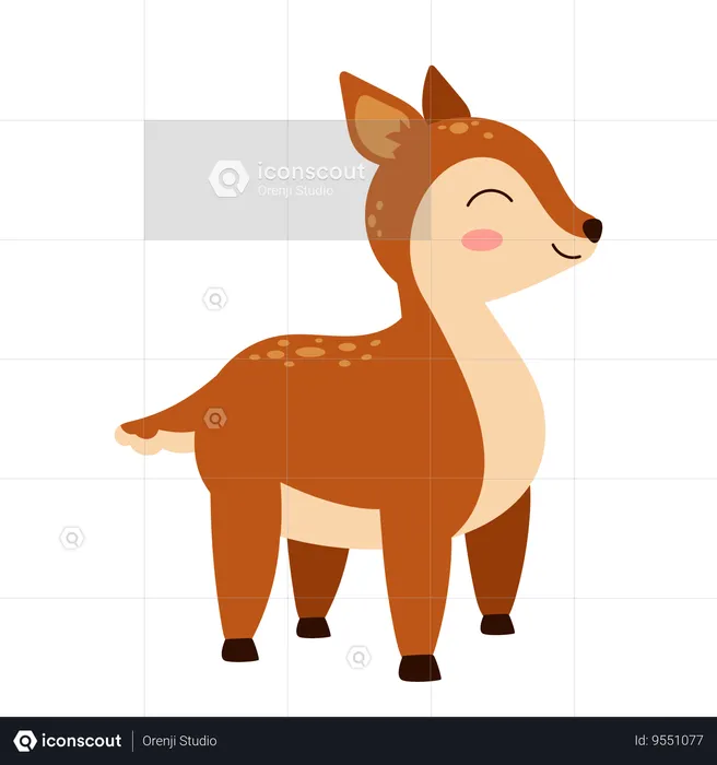 Baby Fawn  Illustration