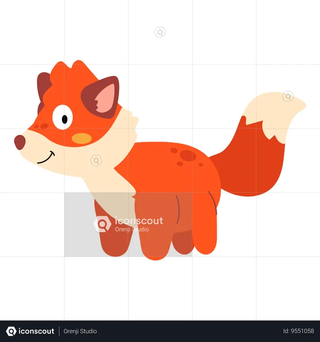 Baby fox  Illustration