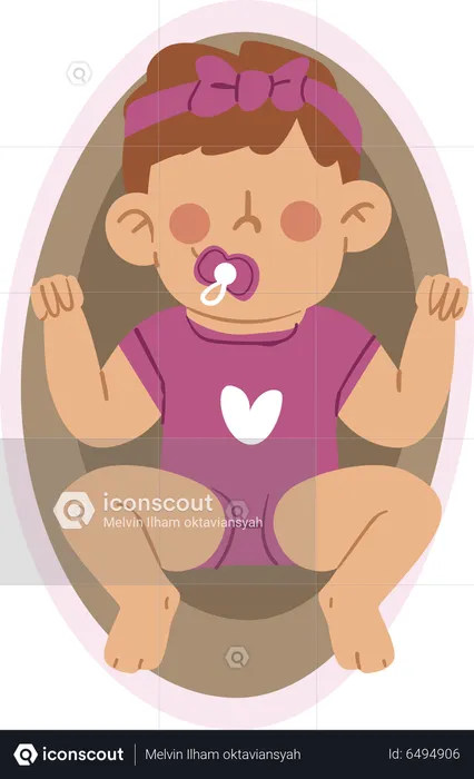 Baby Girl  Illustration