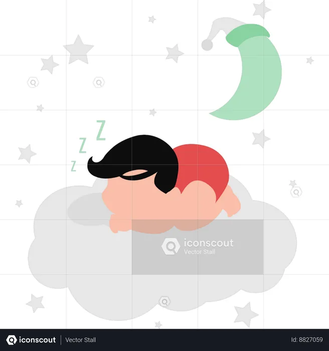 Baby is sleeping  Illustration