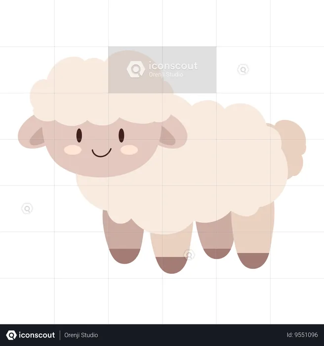 Baby lamb  Illustration