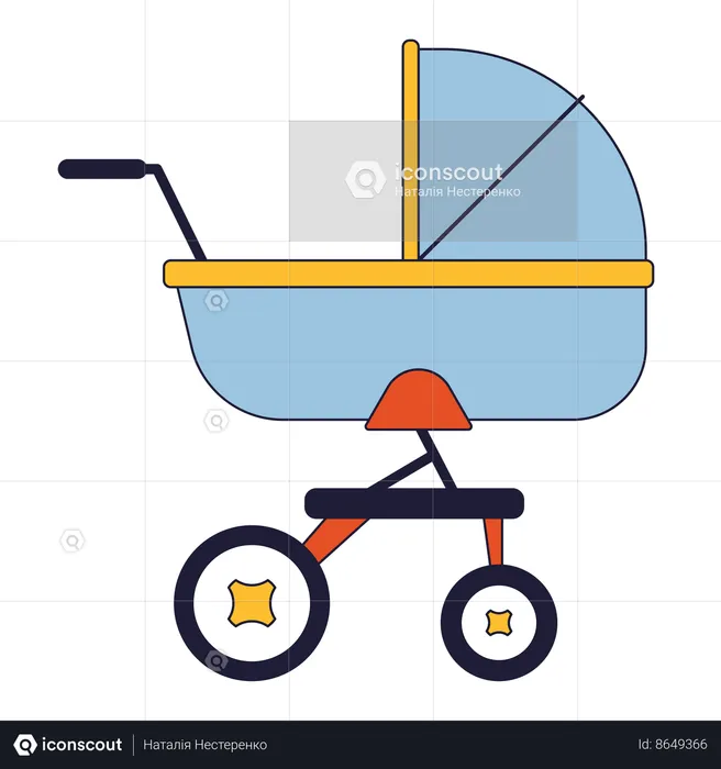Baby stroller  Illustration