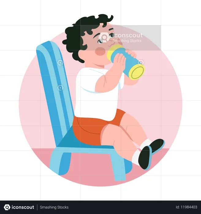 Baby-Trinkwasser  Illustration