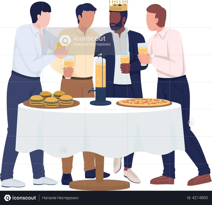 Bachelor Party  Illustration