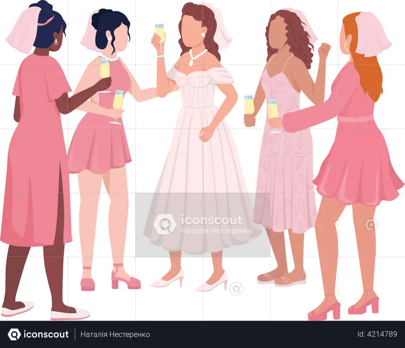 Bachelorette night's  Illustration