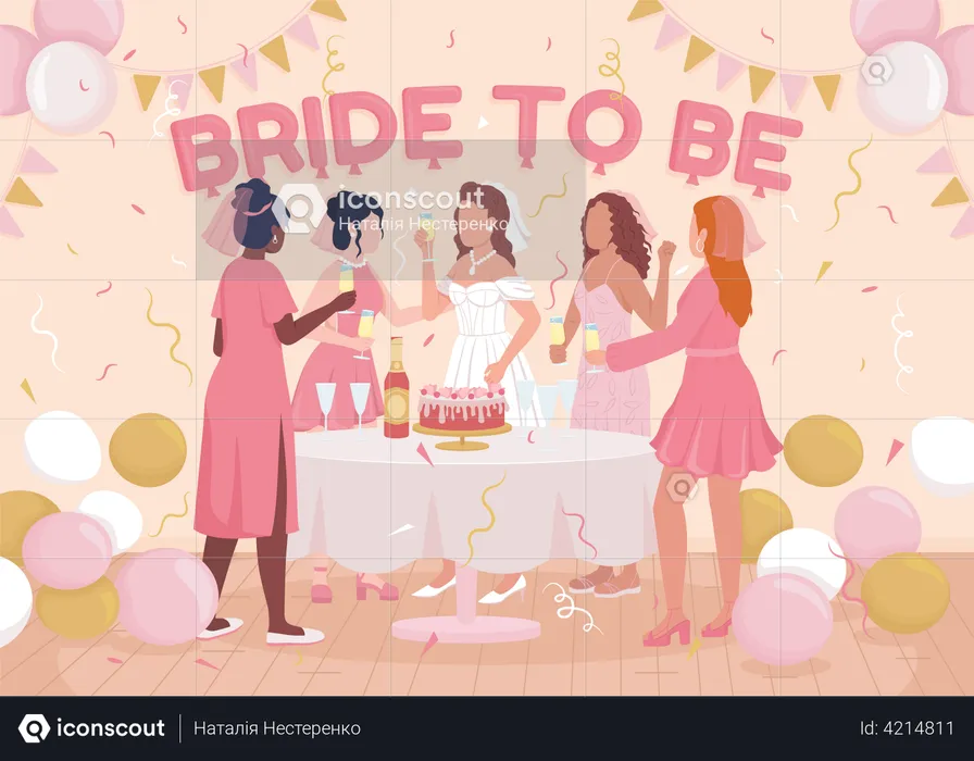 Bachelorette party  Illustration