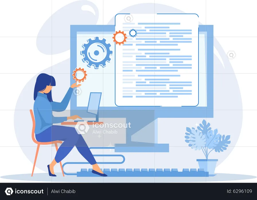 Back End Development Illustration - Free Download Business ...