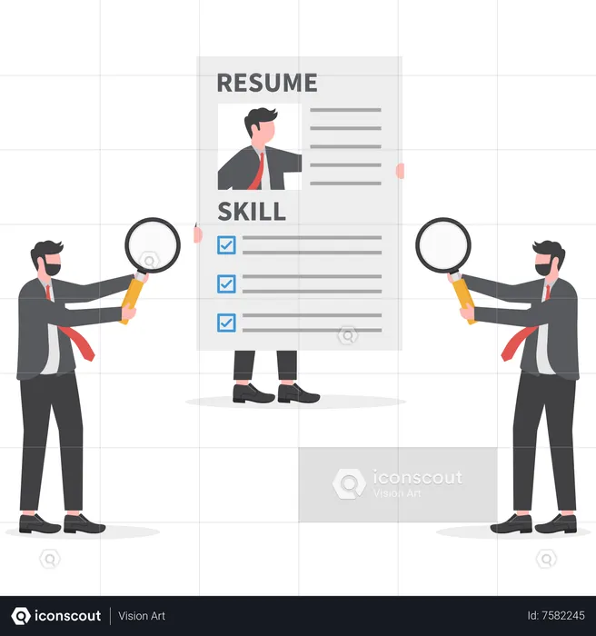 Background check for employment  Illustration