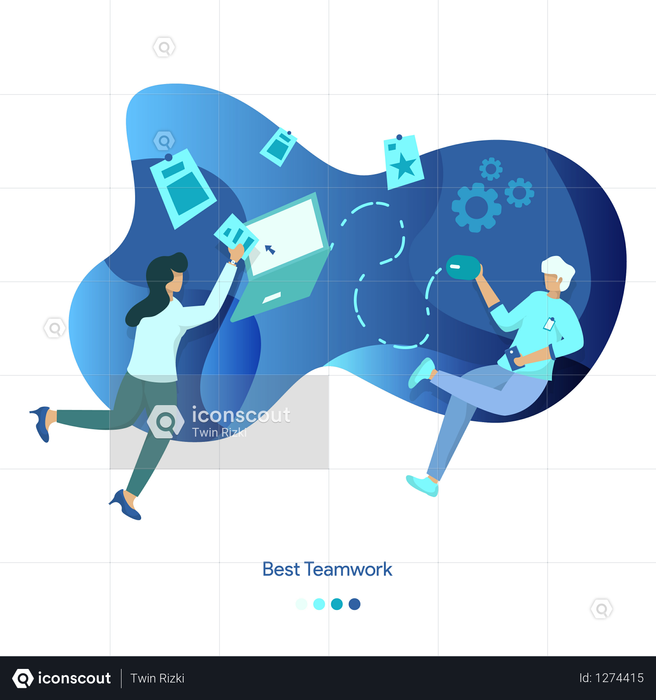 Background Illustrations of Best Teamwork Illustration