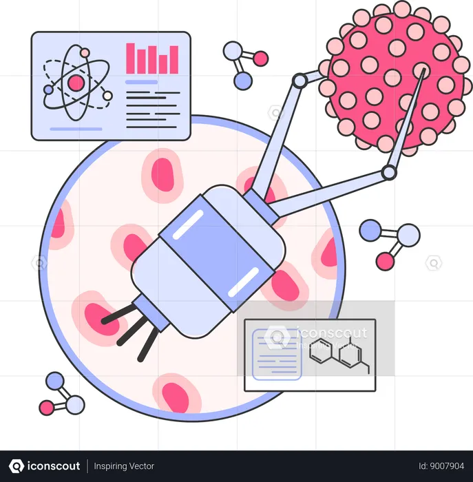 Bacteria analysis  Illustration