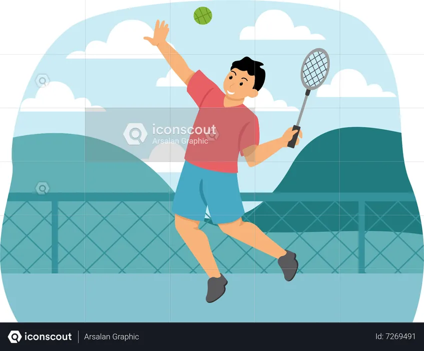 badminton player clipart