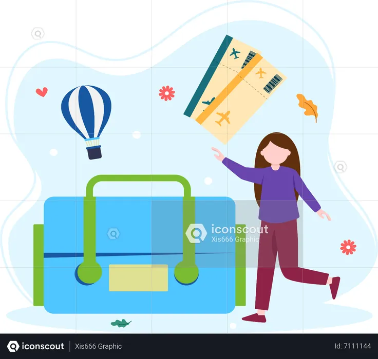 Bagages de voyage  Illustration