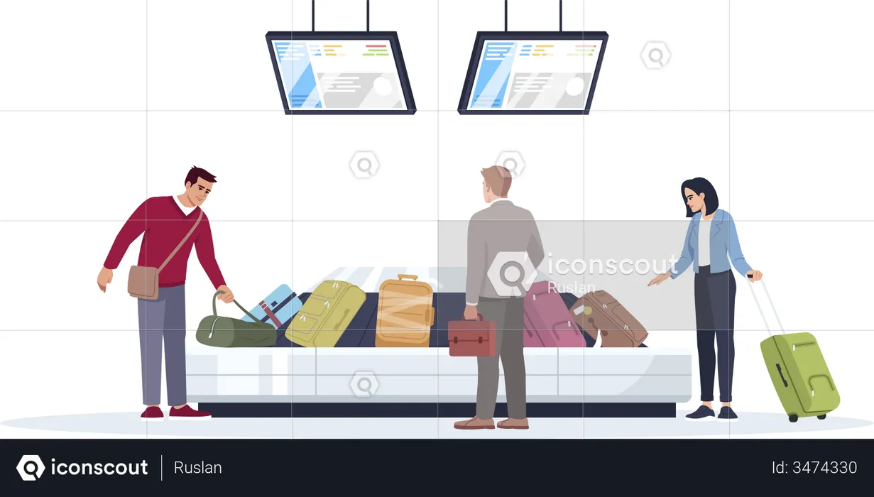 Baggage carousel  Illustration
