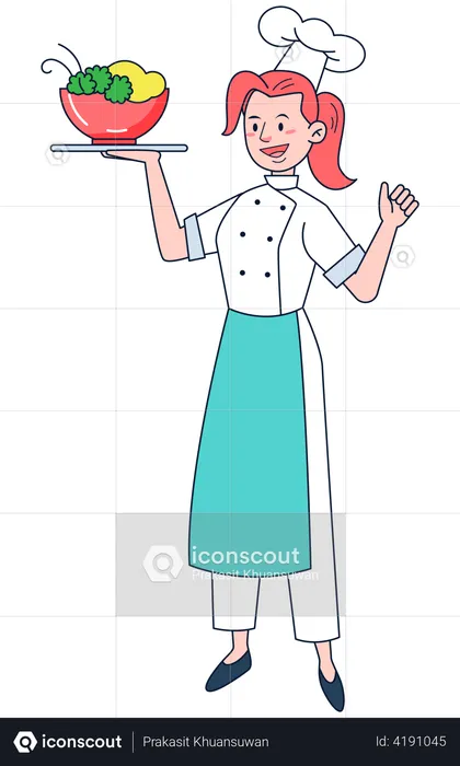 Bakery chef  Illustration