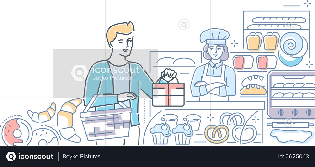 Bakery shop  Illustration