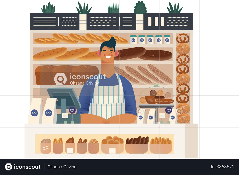 Bakery Shop  Illustration