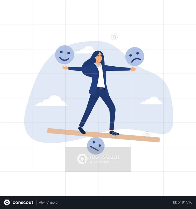 Balance emotion control  Illustration