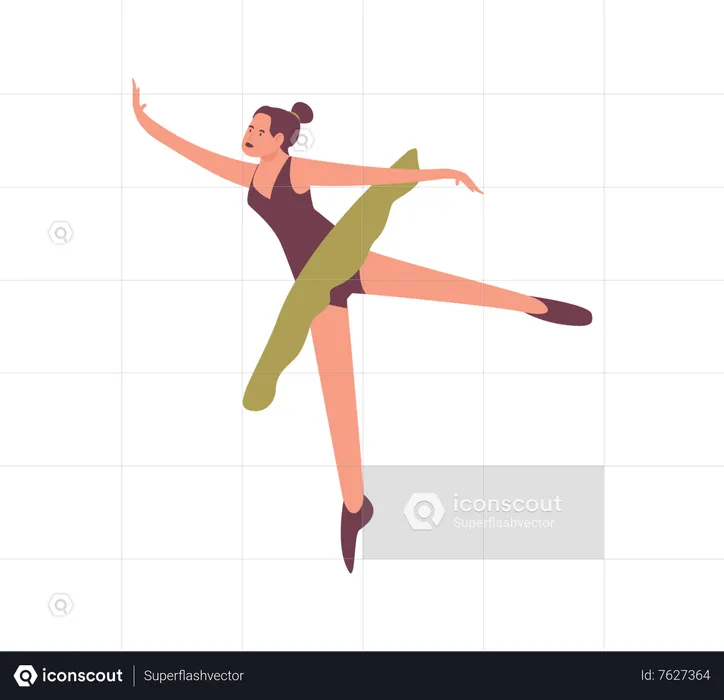 Danseuse ballerine  Illustration